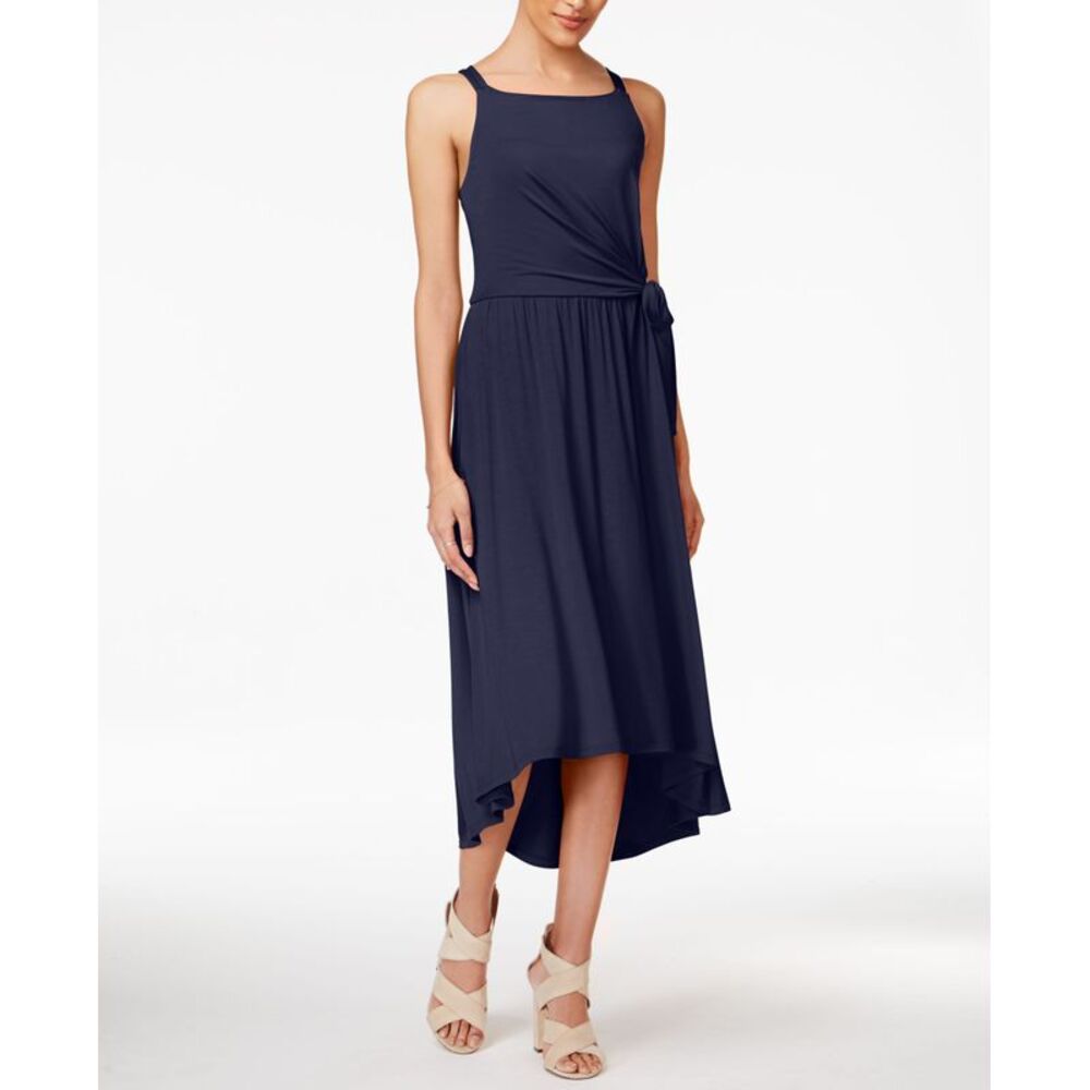 Maison Jules Tie Waist Midi Dress